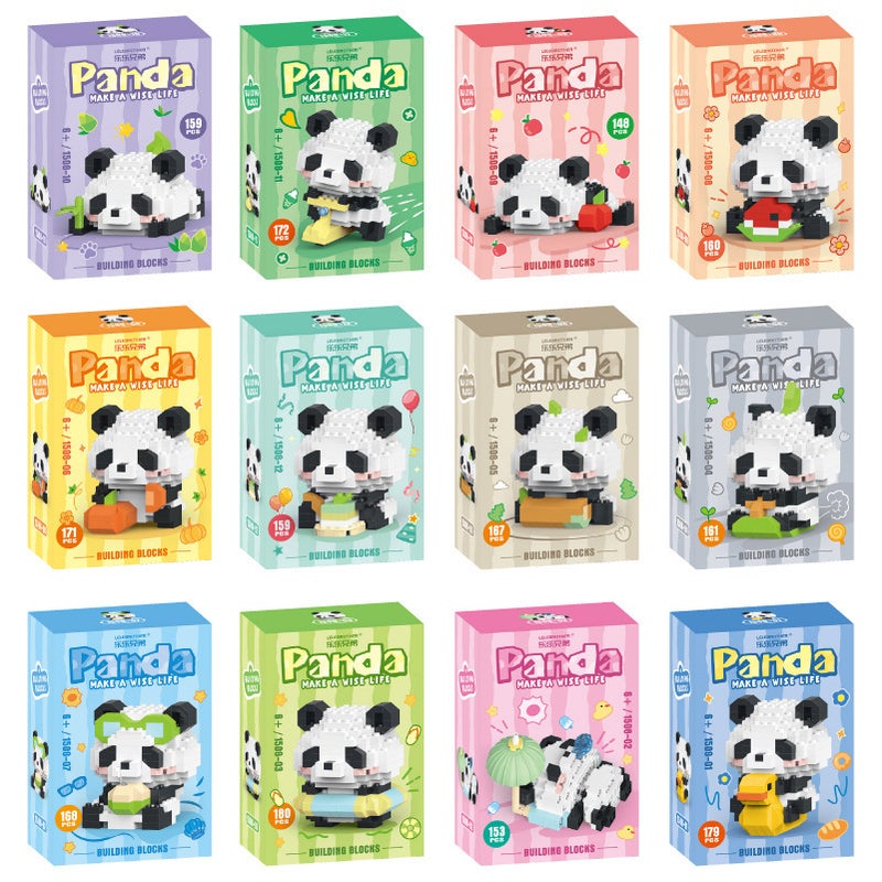 Compatible With Lego W1508 Panda Model Micro-Drilled Small Particles Educational Assembled Ornaments Toys Building Blocks Gifts - Image 2